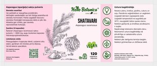 Uztura bagātinātājs sievietes veselībai Hello Botanica Shatavari, 120 kapsulas cena un informācija | Vitamīni, preparāti, uztura bagātinātāji skaistumam | 220.lv