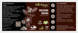 Uztura pagātinātājs Hello Botanica Gokshura Tribulus, 120kapsulas cena un informācija | Testosterona veicinātāji | 220.lv