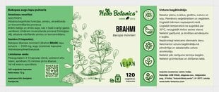 Пищевая добавка Hello Botanica Brahmi, 120 капсул цена и информация | Витамины | 220.lv