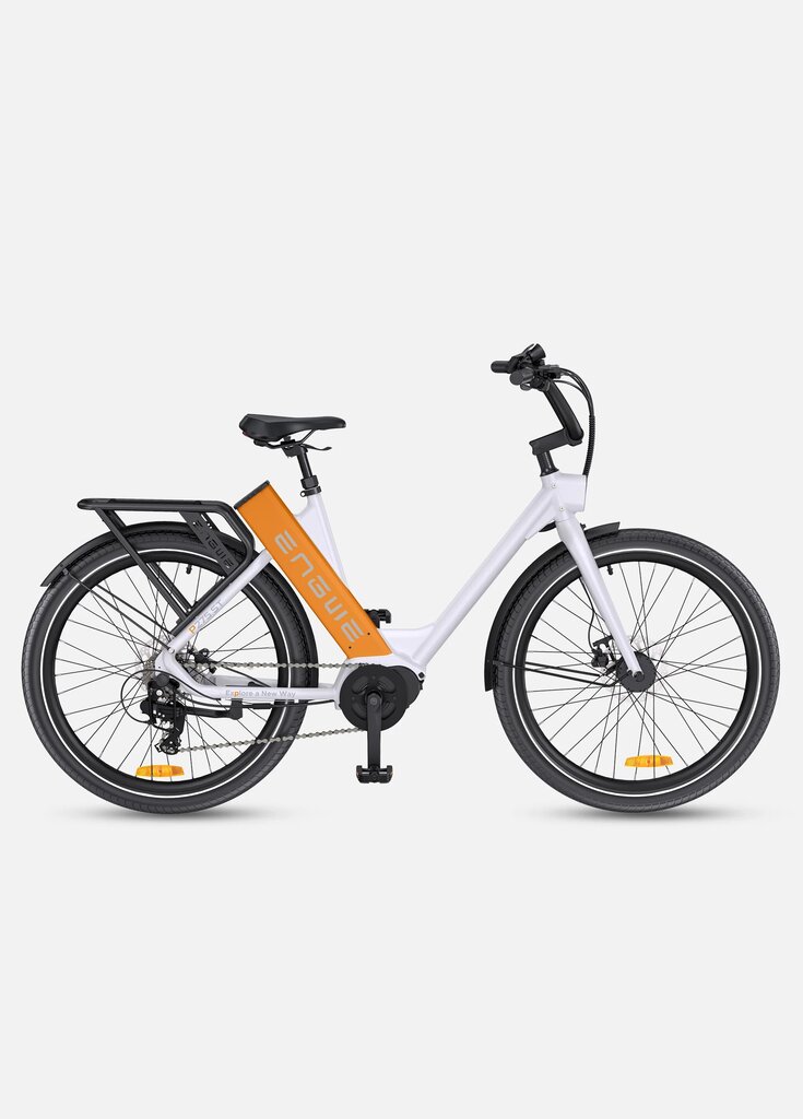 Elektriskais velosipēds Engwe P275 ST, 27.5", balts/oranžs cena un informācija | Elektrovelosipēdi | 220.lv