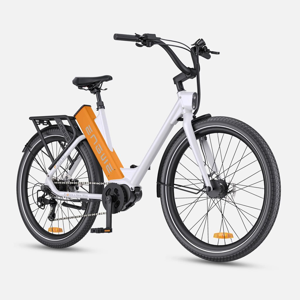 Elektriskais velosipēds Engwe P275 ST, 27.5", balts/oranžs cena un informācija | Elektrovelosipēdi | 220.lv