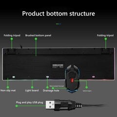 Limeide GTX300 Проводная USB-клавиатура LED с мышью, белая цена и информация | Клавиатуры | 220.lv