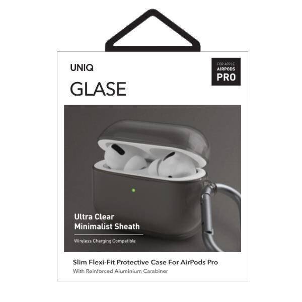 Uniq Glase Hang Case Smoke цена и информация | Austiņu piederumi | 220.lv