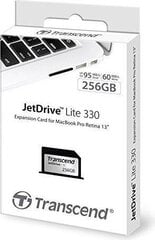 Transcend JetDrive Lite 330 256GB, для Apple MacBookPro Retina цена и информация | Карты памяти для фотоаппаратов | 220.lv