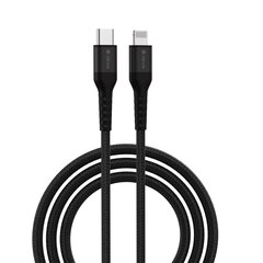 Devia cable Gracious USB-C - USB-C 1,5 m 3A black цена и информация | Кабели для телефонов | 220.lv