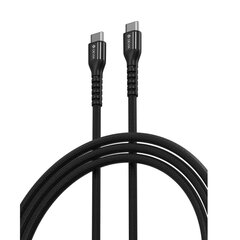 Devia cable Gracious USB-C - USB-C 1,5 m 3A black цена и информация | Кабели для телефонов | 220.lv