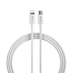 Devia cable Smart PD USB-C - USB-C 1,5 m 5A white цена и информация | Кабели для телефонов | 220.lv