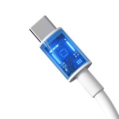 Devia cable Smart PD USB-C - USB-C 1,5 m 5A white цена и информация | Кабели для телефонов | 220.lv