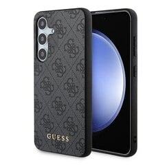 Guess GUHCS24SG4GFGR S24 S921 czarny|black hardcase 4G Metal Gold Logo цена и информация | Чехлы для телефонов | 220.lv