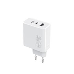 Maxlife MXTC-07-45ACC PD QC charger 2x USB-C 1x USB 45W white цена и информация | Зарядные устройства для телефонов | 220.lv