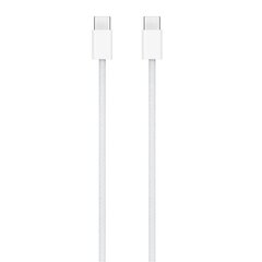 iPhone Braided Data Cable USB-C|USB-C 1m White OEM (Bulk) цена и информация | Кабели для телефонов | 220.lv