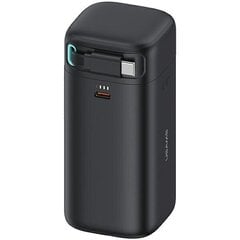 USAMS Powerbank ze zwijanym kablem USB-C 18000 mAh PD45W Fast Charge XMF Series czarny|black 20KCD21601 (US-CD216) цена и информация | Зарядные устройства Power bank | 220.lv