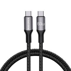 Fast Charging cable Rocoren USB-C to USB-C Retro Series 1m 60W (grey) цена и информация | Кабели для телефонов | 220.lv