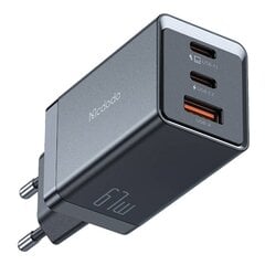 Mcdodo CH-1544 GaN wall charger, 2x USB-C, 1x USB, 67W + USB-C to USB-C cable (black) цена и информация | Зарядные устройства для телефонов | 220.lv