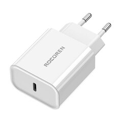 Fast Charger Rocoren PD 20W USB-C (white) цена и информация | Зарядные устройства для телефонов | 220.lv