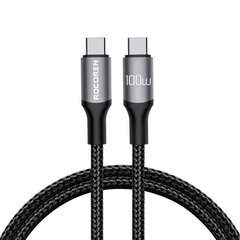Fast Charging cable Rocoren USB-C to USB-C Retro Series 3m 100W (grey) цена и информация | Кабели для телефонов | 220.lv