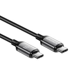 Fast Charging cable Rocoren USB-C to USB-C Retro Series 3m 100W (grey) цена и информация | Кабели для телефонов | 220.lv