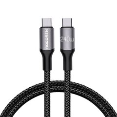 Fast Charging cable Rocoren USB-C to USB-C Retro Series 1m 240W (grey) цена и информация | Кабели для телефонов | 220.lv