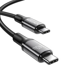 Fast Charging cable Rocoren USB-C to USB-C Retro Series 2m 240W (grey) цена и информация | Кабели для телефонов | 220.lv