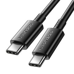 Fast Charging cable Rocoren USB-C to USB-C Simples Series 100W, 1m (black) цена и информация | Кабели для телефонов | 220.lv