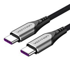 USB-C 2.0 to USB-C 5A Cable Vention TAEHH Gray 2m цена и информация | Кабели для телефонов | 220.lv