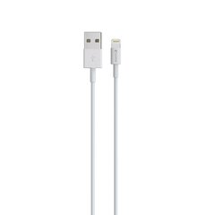 Comma cable Jub MFi USB - Lightning 2,4A 1,0m white цена и информация | Кабели для телефонов | 220.lv