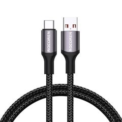 Fast Charging cable Rocoren USB-A to USB-C Retro Series 2m 3A (grey) цена и информация | Кабели для телефонов | 220.lv