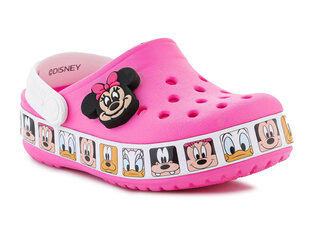 Čības meitenēm Crocs FL Minnie Mouse, rozā cena un informācija | Bērnu čības, maiņas apavi | 220.lv