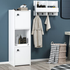 Ванная шкафчик Kalune Design Teo, белая цена и информация | Шкафчики для ванной | 220.lv