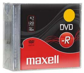 DVD-R disks Maxell, 4.7GB, 16X, 1 gab. cena un informācija | Vinila plates, CD, DVD | 220.lv