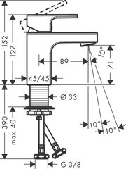 HANSGROHE vernis shape однорычажный смеситель для раковины 70 23923003 цена и информация | Смесители | 220.lv