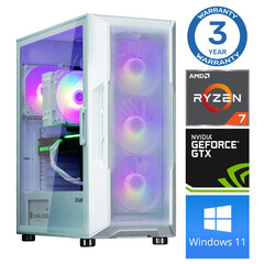 Intop Ryzen 7 5700X 16GB 250SSD M.2 NVME+2TB GTX1650 4GB WIN11Pro cena un informācija | Stacionārie datori | 220.lv
