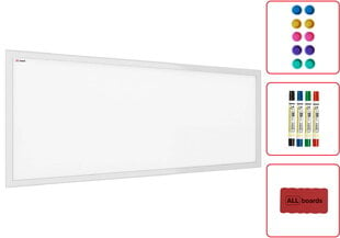 Magnētiskā tāfele Allboards, 30x70cm cena un informācija | Kancelejas preces | 220.lv