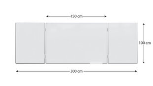 Skolas tāfele, 100x150/300 cm cena un informācija | Kancelejas preces | 220.lv