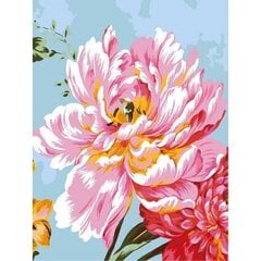 Роспись акриловыми красками и холстом по номерам "Peony" 30x40cm цена и информация | Живопись по номерам | 220.lv