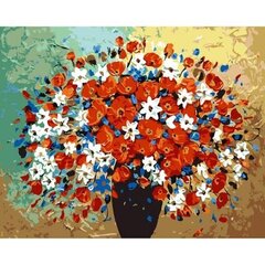 Роспись акриловыми красками и холстом по номерам "Bouquet" 40x50cm цена и информация | Живопись по номерам | 220.lv