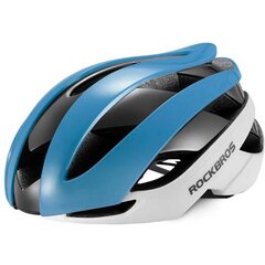 Rockbros 10110004003 bicycle helmet, size L - blue and white цена и информация | Шлемы | 220.lv