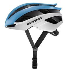 Rockbros bicycle helmet 10110004004 size M - blue and white цена и информация | Шлемы | 220.lv