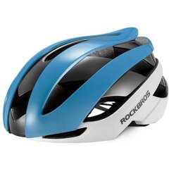 Rockbros bicycle helmet 10110004004 size M - blue and white цена и информация | Шлемы | 220.lv