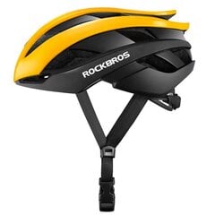 Rockbros bicycle helmet 10110004005 size L - yellow and black цена и информация | Шлемы | 220.lv