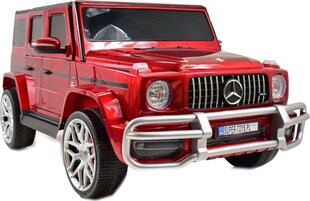 Двухместный детский электрический автомобиль Mercedes G63 AMG S-307, красный цена и информация | Электромобили для детей | 220.lv