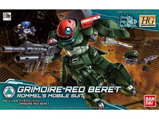 Figūriņa Bandai Hgbd Grimoire Red Beret Rommel's Mobile Suit, 1/144, 66140 cena un informācija | Konstruktori | 220.lv