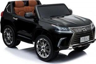 Двухместный детский электромобиль Lexus LX-570, чёрный цена и информация | Электромобили для детей | 220.lv