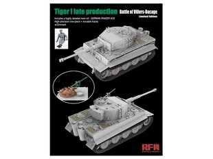 Сборная пластиковая модель. Rye Field Model - Tiger I Late Production Battle of Villers-Bocage Limited Edition, 1/35, 5101 цена и информация | Конструкторы и кубики | 220.lv