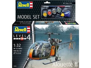 Modelis Revell Aerospatiale Alouette II dāvanu komplekts, 1/32, 63804 cena un informācija | Konstruktori | 220.lv