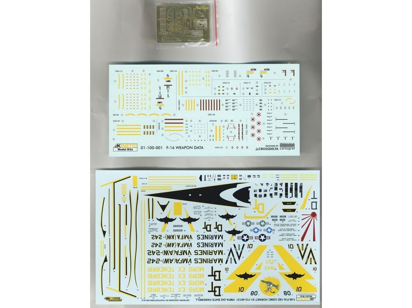 ModelisC Kinetic McDonnell Douglas F/A-18D Hornet VMFA(AW)-242 "Bats", 1/48, 48121 cena un informācija | Konstruktori | 220.lv