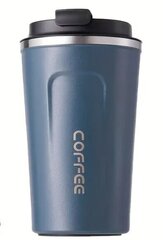 Кофейная чашка, 380 мл, синяя цена и информация | Термосы, термокружки | 220.lv