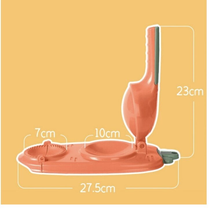 Forma, pelmeņu veidne 2in1, dzeltena cena un informācija | Virtuves piederumi | 220.lv
