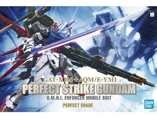  Сборная модель Gunpla. Bandai - PG GAT-X105+AQM/E-YM1 Perfect Strike Gundam, 1/60, 59011 цена и информация | Конструкторы и кубики | 220.lv