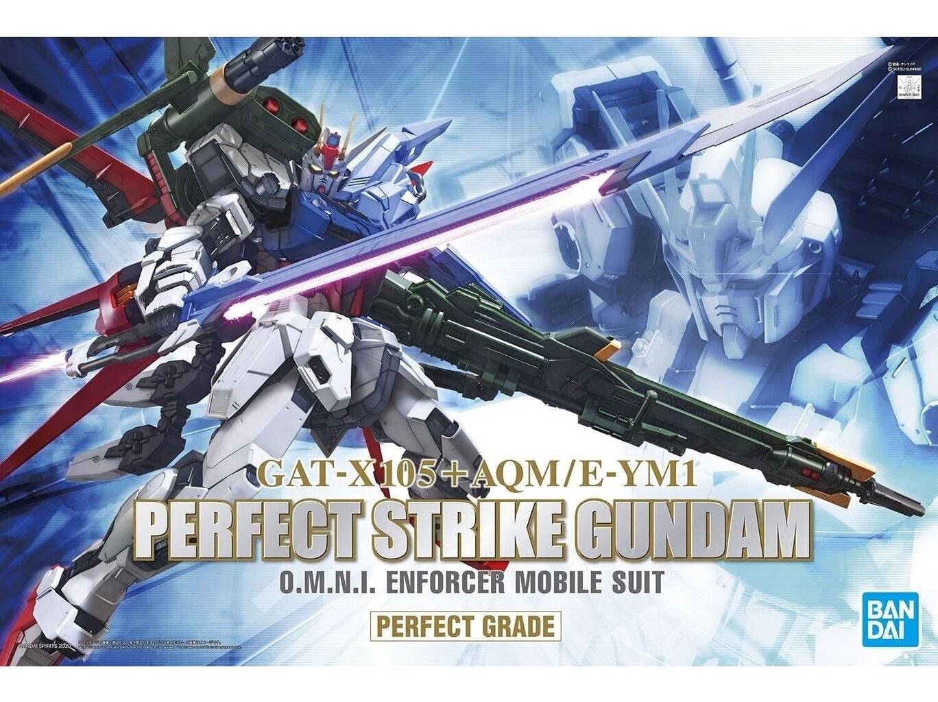 Figūriņa Bandai - PG GAT-X105+AQM/E-YM1 Perfect Strike Gundam, 1/60, 59011 cena un informācija | Konstruktori | 220.lv